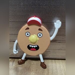 Kids Toy Character Figure with Hat Pancake Dennys Vintage
